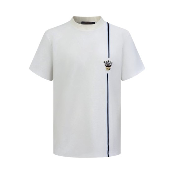 Louis Vuitton Crown Logo Knit Collar Short Sleeve